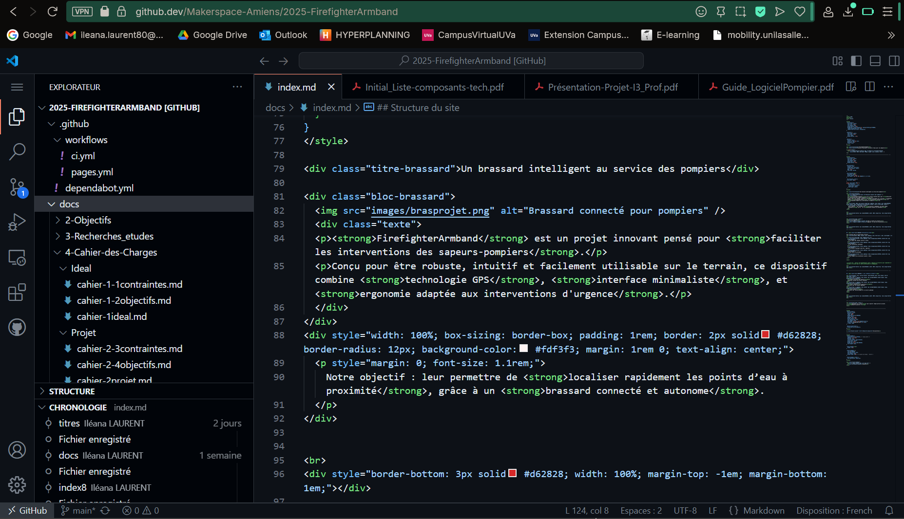 Capture du site web GitHub Pages
